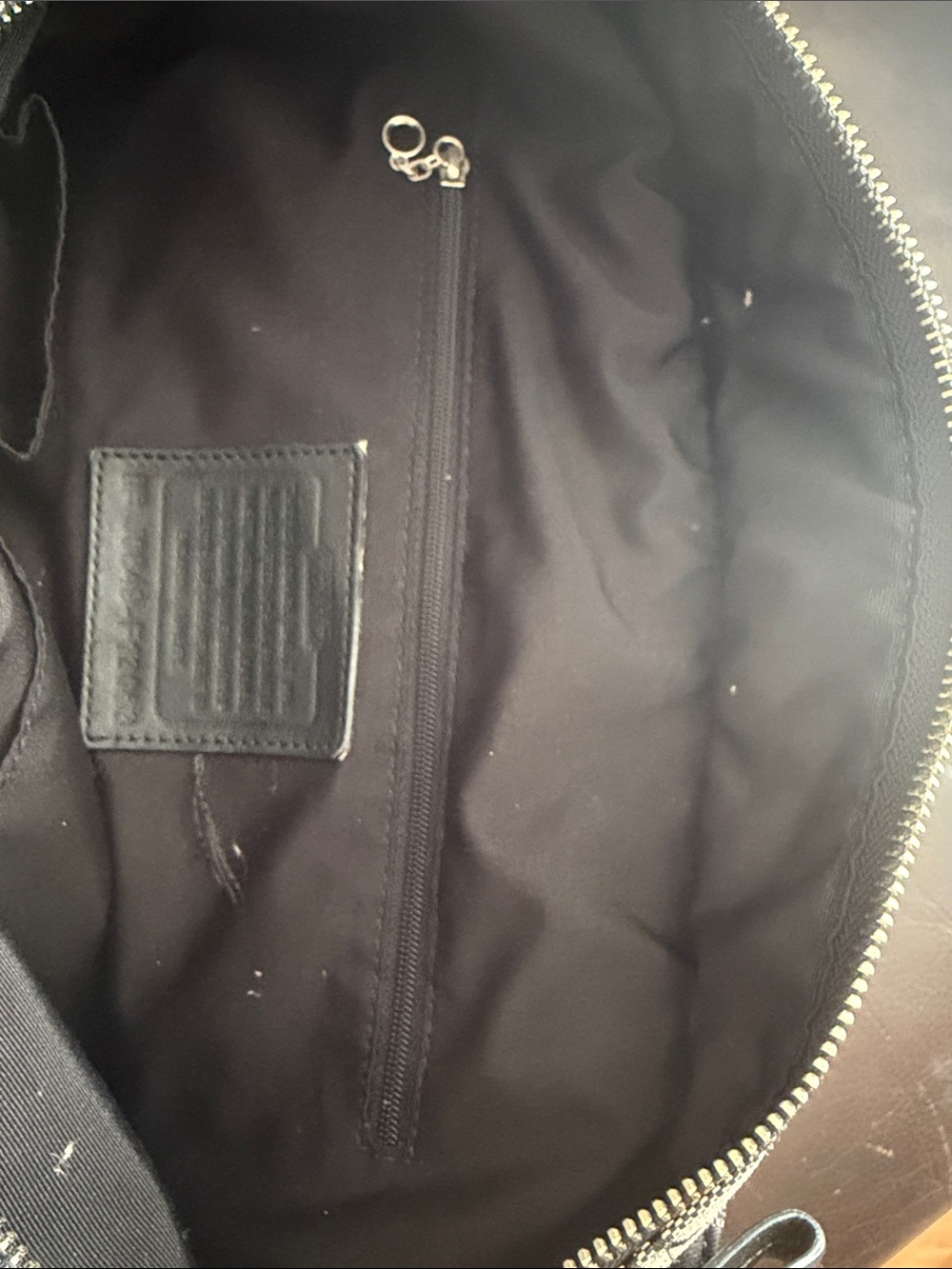 Coach Black and Gray Signature Tote with Leather Straps - Picture 13 of 15